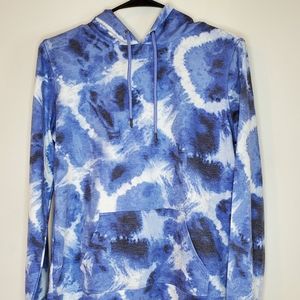 Ideology Tye Die Hoodie wThumbhole and Kangaroo pockets, S